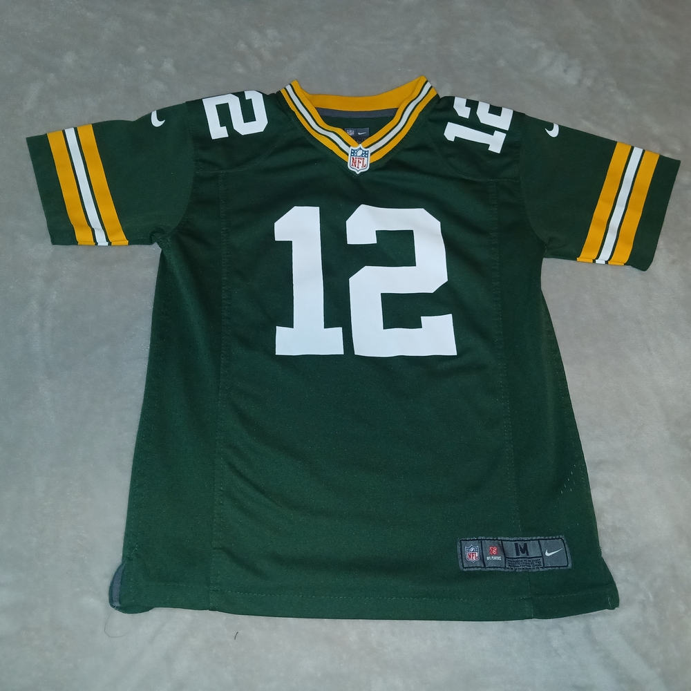 Nike Green and Yellow Kids Jersey